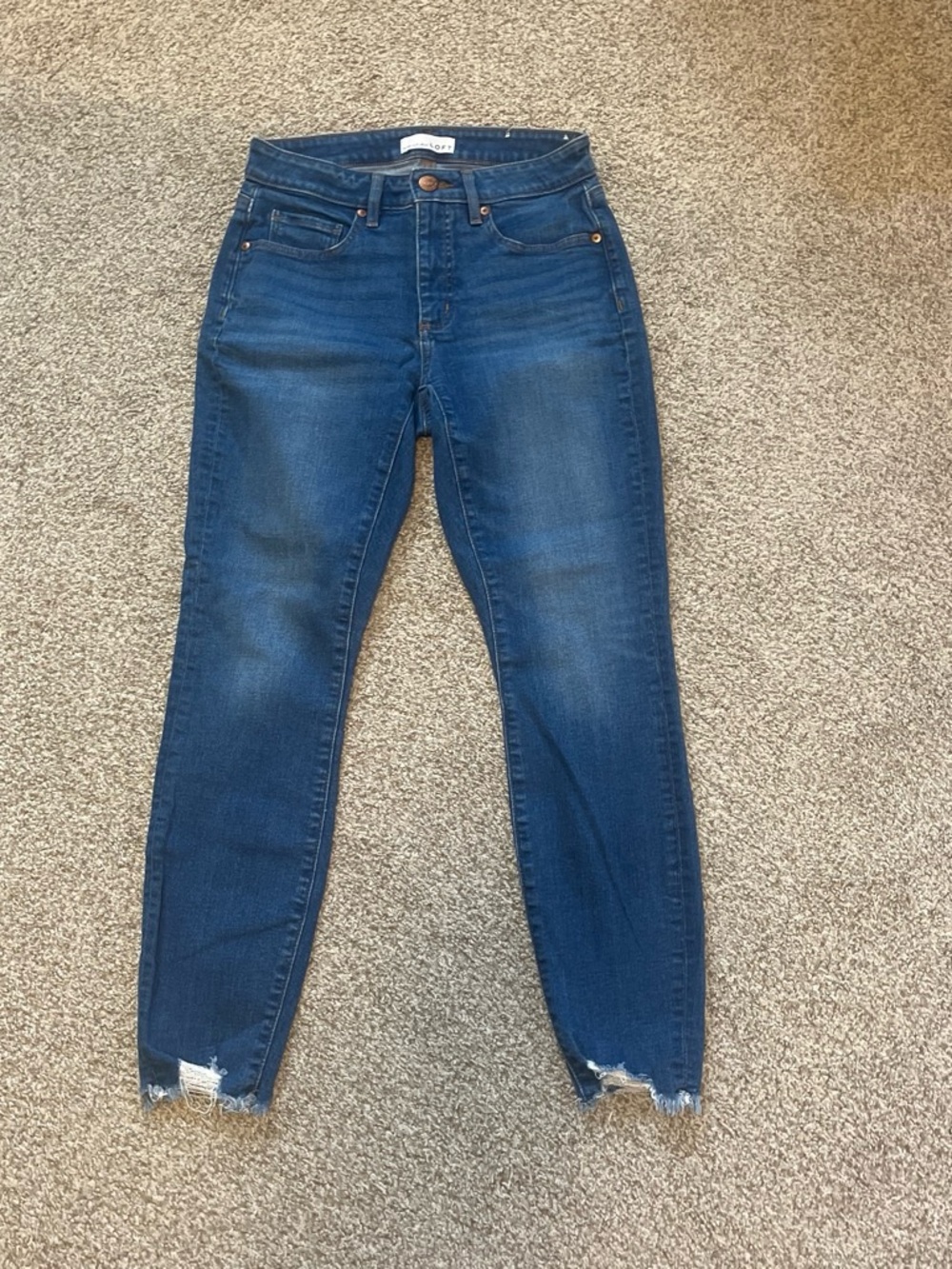 LOFT High-Rise Dark Blue Women’s Skinny Jeans